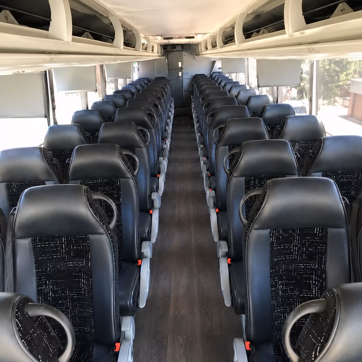 bridgeport charter bus interior