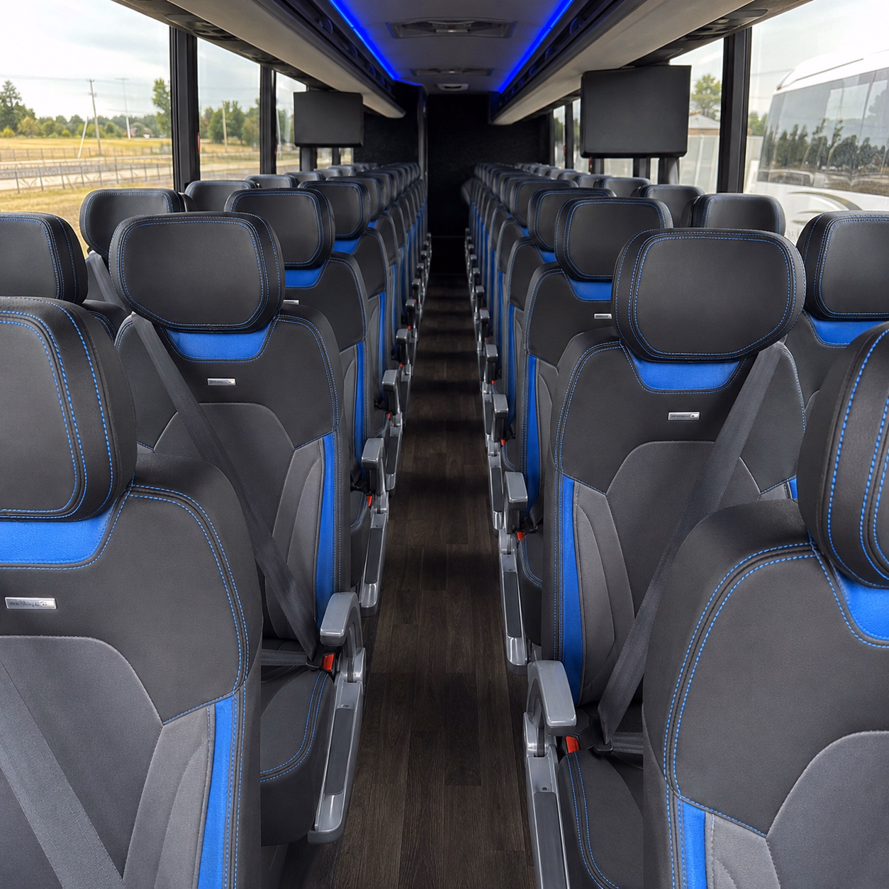 bristol charter bus rental inside