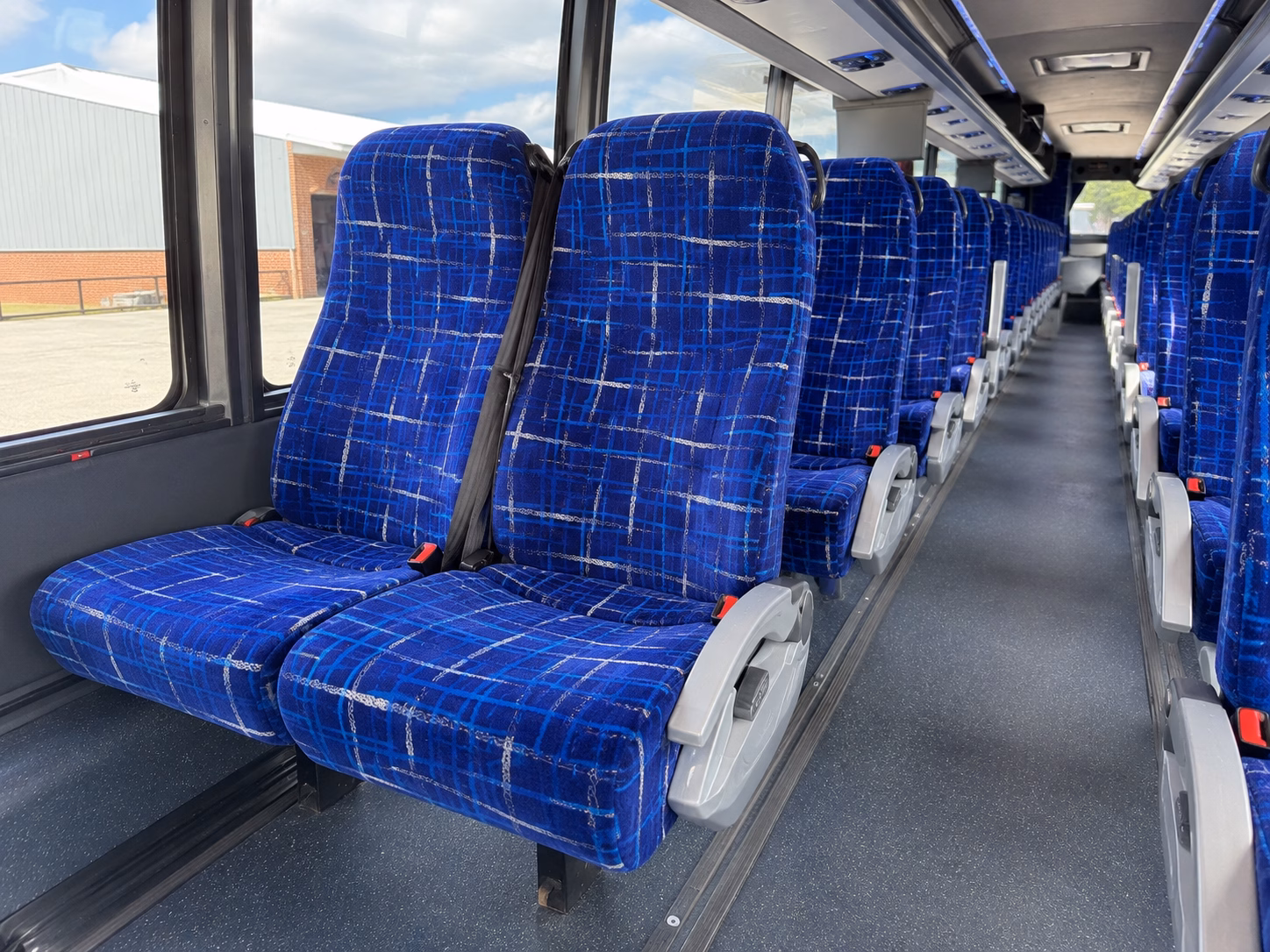 danbury charter bus rental interior