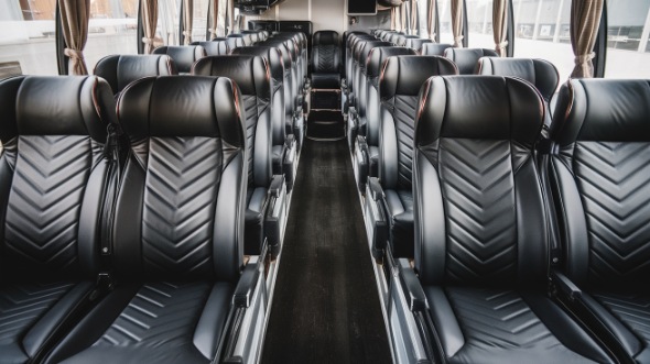 54 passenger charter bus inside new britain