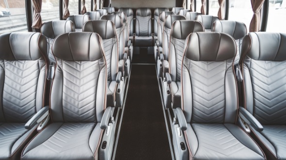 54 passenger charter bus interior