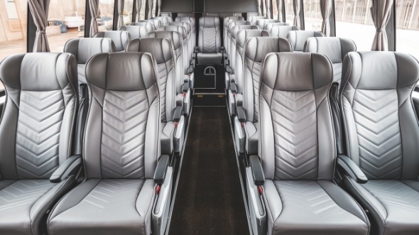 55 passenger charter bus interior