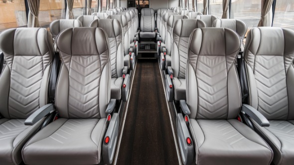 bridgeport 50 passenger charter bus interior